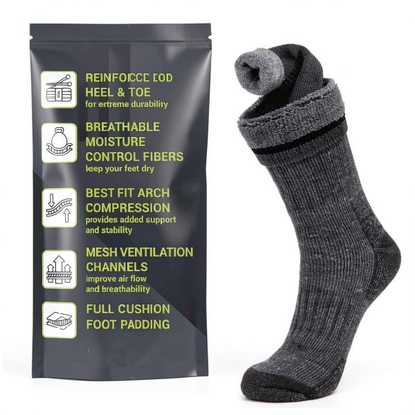 Merino Wool Hiking Socks for Men and Women-1
